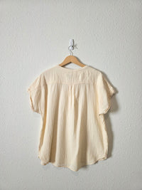 Quince Organic Cotton Gauze Top (L)