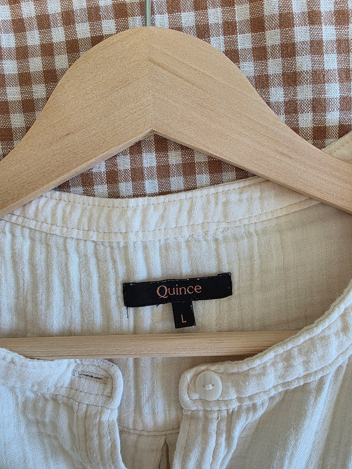 Quince Organic Cotton Gauze Top (L)