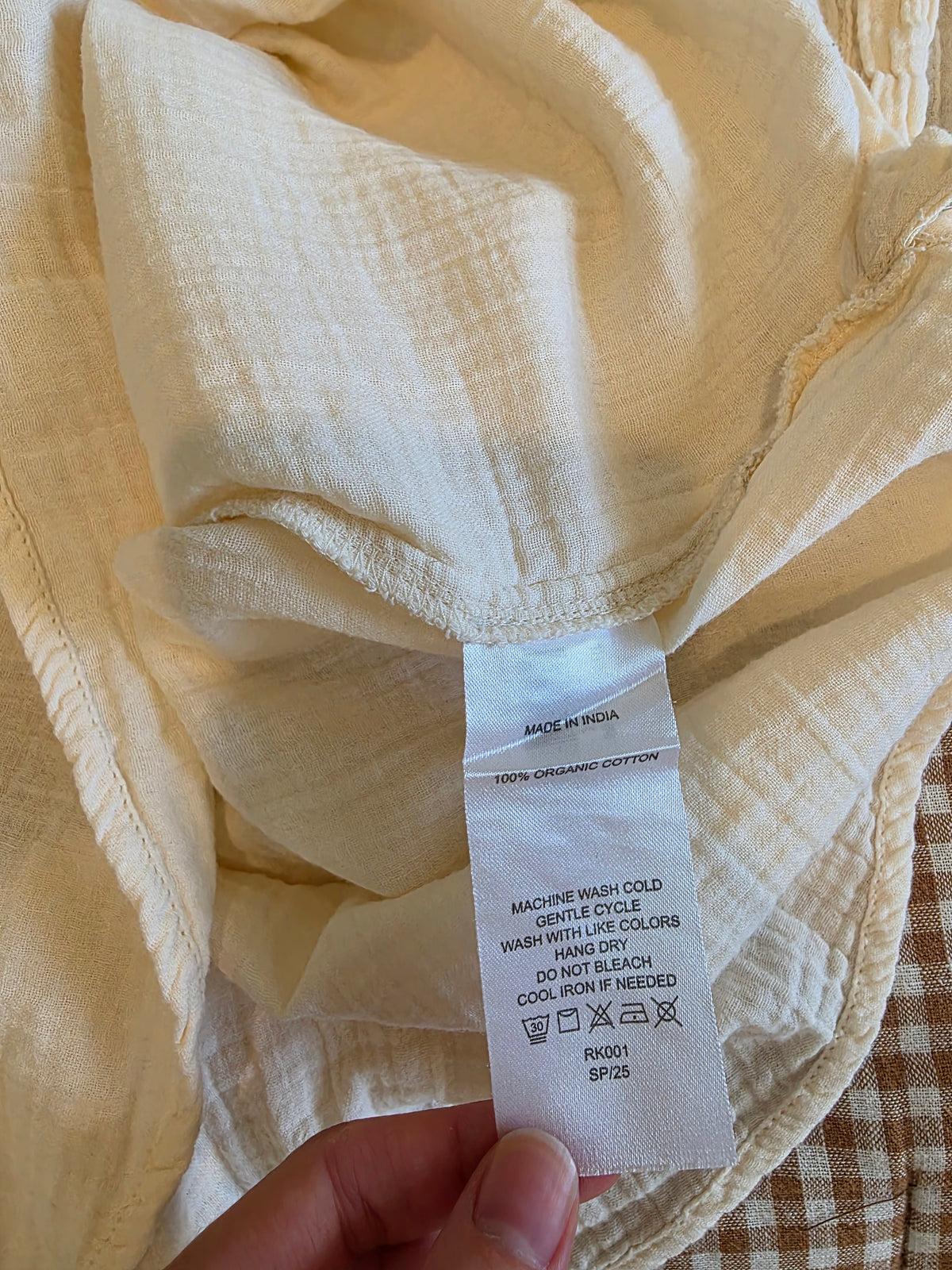 Quince Organic Cotton Gauze Top (L)