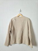 Vintage Waffle Button Up Jacket (L)