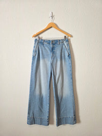 Loft Light Wash Wide Leg Jeans (28/6)