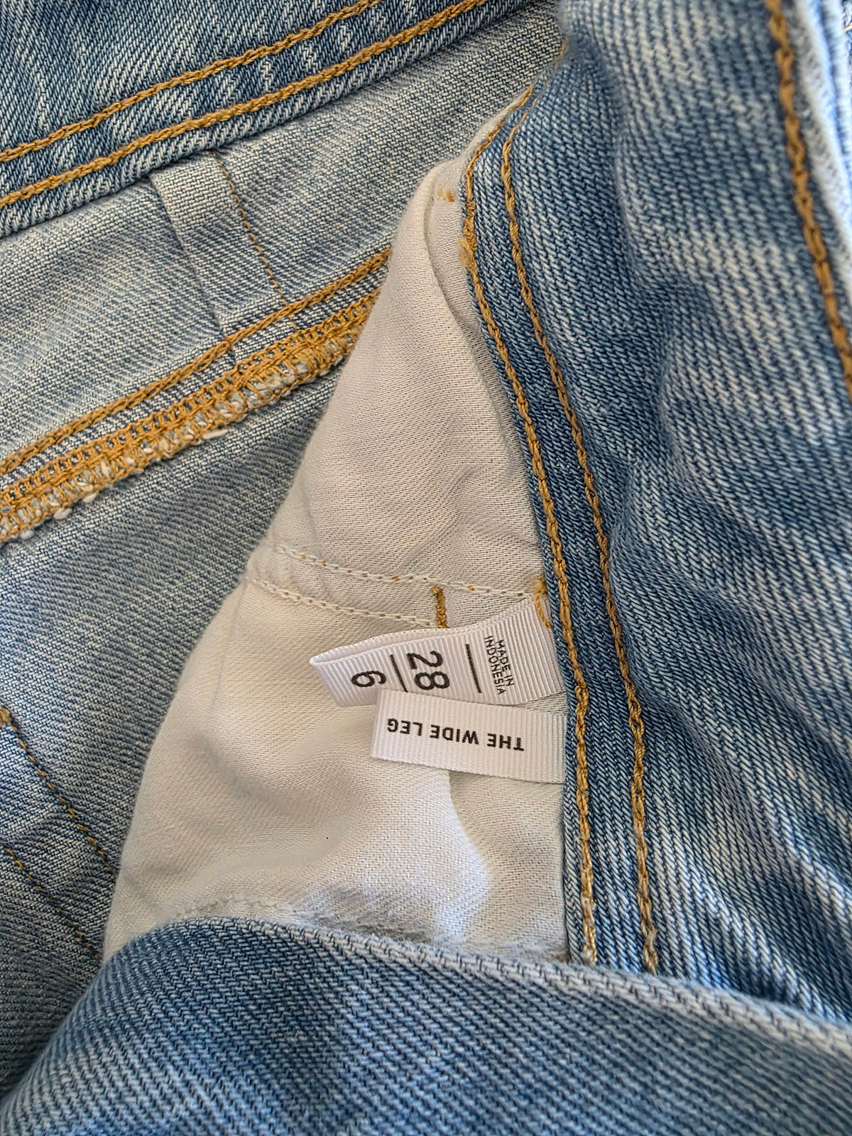 Loft Light Wash Wide Leg Jeans (28/6)