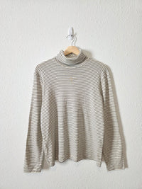 NEW Vintage Striped Turtleneck Top (L)