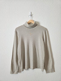 NEW Vintage Striped Turtleneck Top (L)