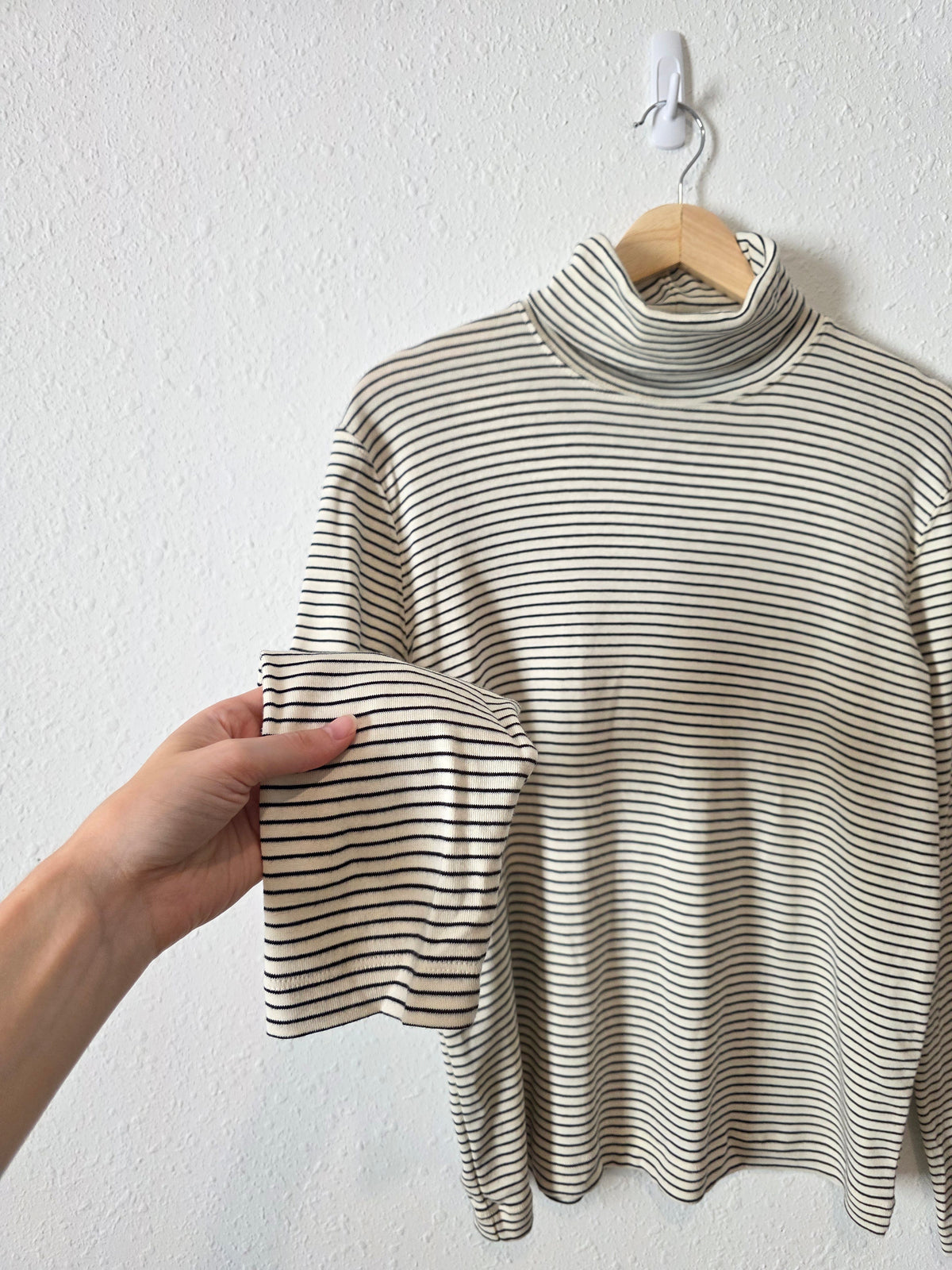 NEW Vintage Striped Turtleneck Top (L)