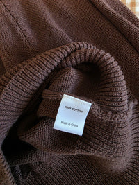 Evereve Chocolate Brown Knit Top (S)