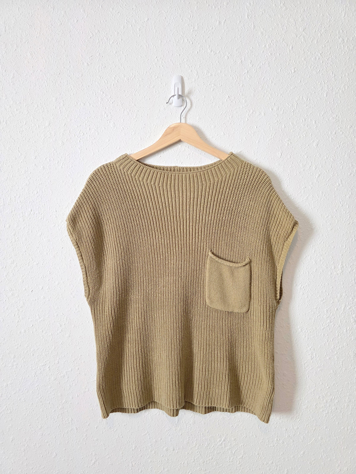 By Together Sage Boxy Knit Top (M)