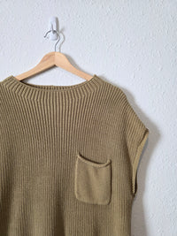 By Together Sage Boxy Knit Top (M)