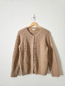 Vintage Button Up Wool Cardigan (SP)