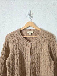 Vintage Button Up Wool Cardigan (SP)