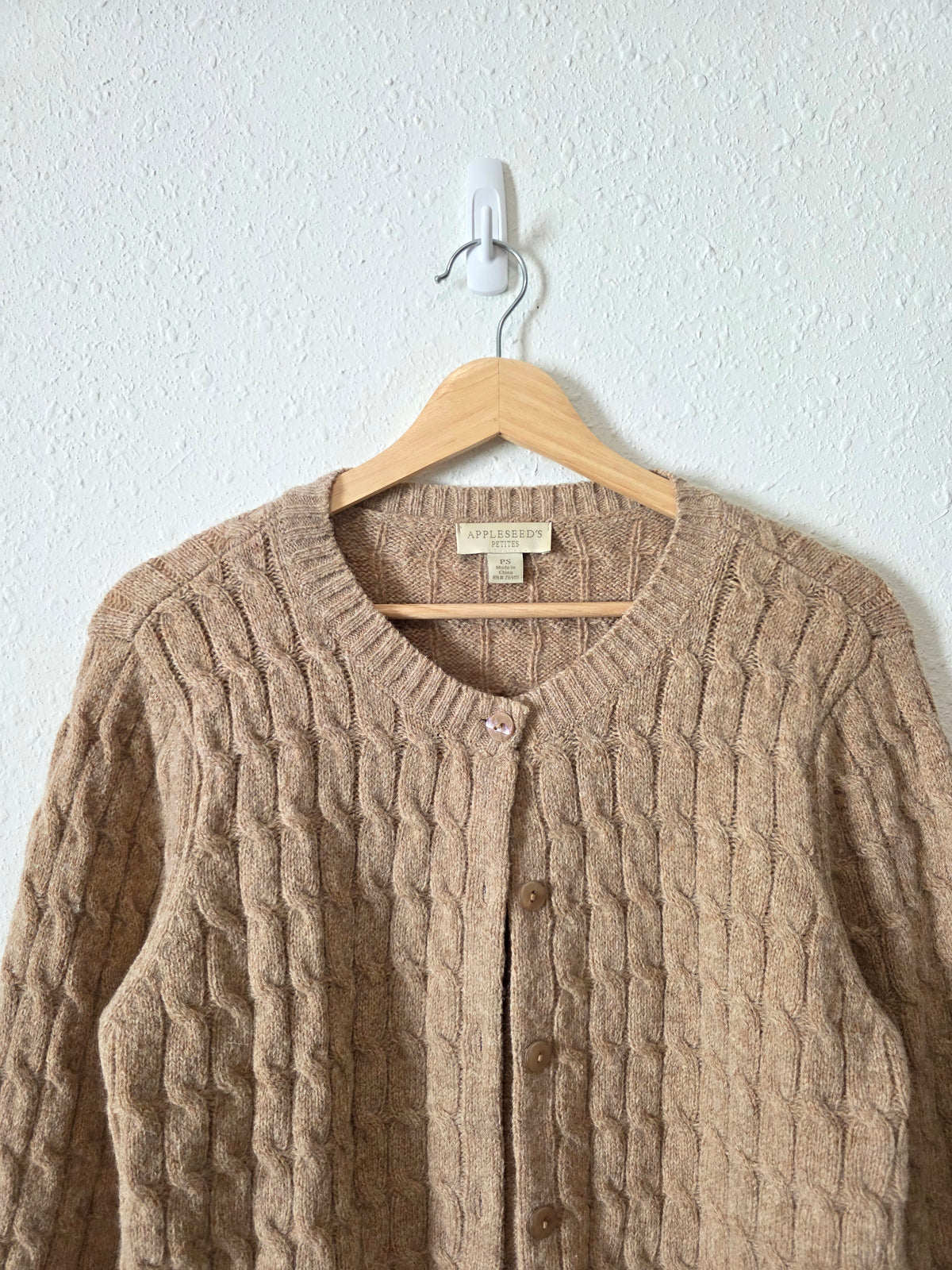 Vintage Button Up Wool Cardigan (SP)