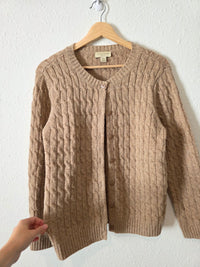 Vintage Button Up Wool Cardigan (SP)