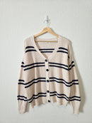 Z Supply Striped Cotton Cardigan (XS)