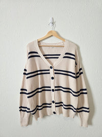 Z Supply Striped Cotton Cardigan (XS)