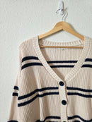Z Supply Striped Cotton Cardigan (XS)