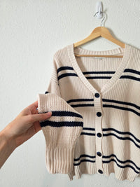 Z Supply Striped Cotton Cardigan (XS)