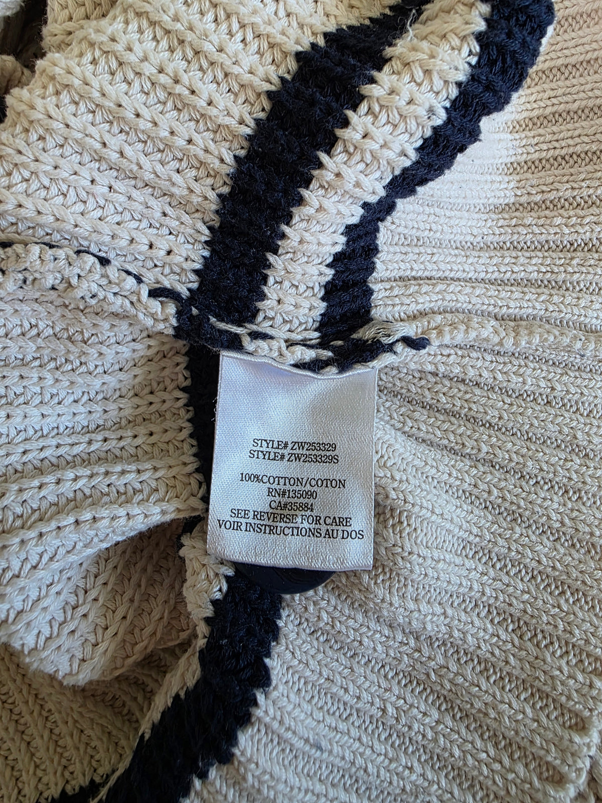 Z Supply Striped Cotton Cardigan (XS)