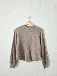 Madewell Waffle Mockneck Top (S)