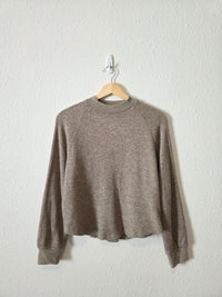 Madewell Waffle Mockneck Top (S)