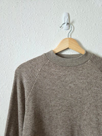 Madewell Waffle Mockneck Top (S)