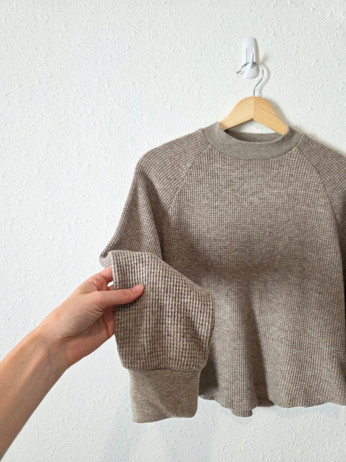 Madewell Waffle Mockneck Top (S)