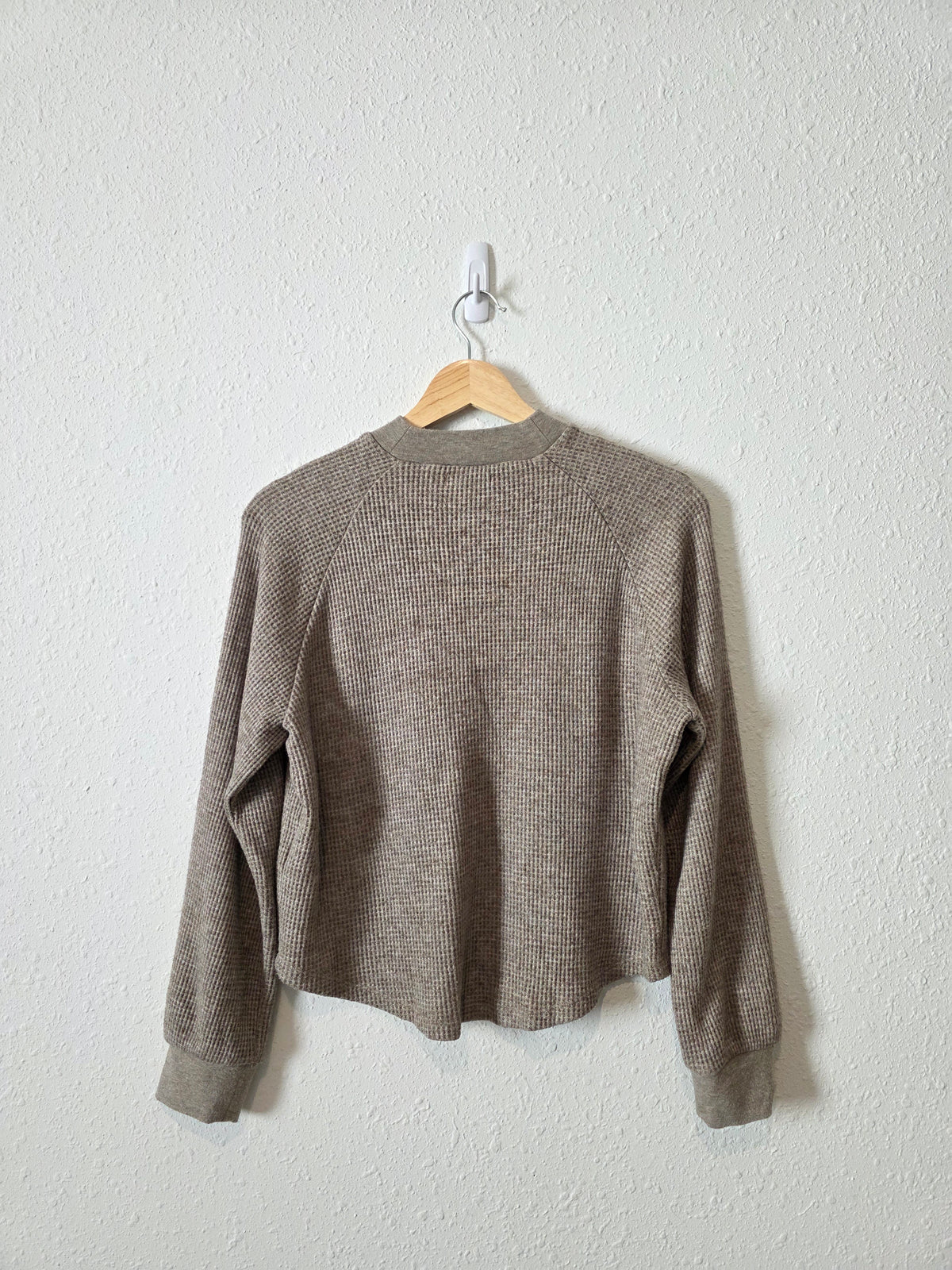 Madewell Waffle Mockneck Top (S)