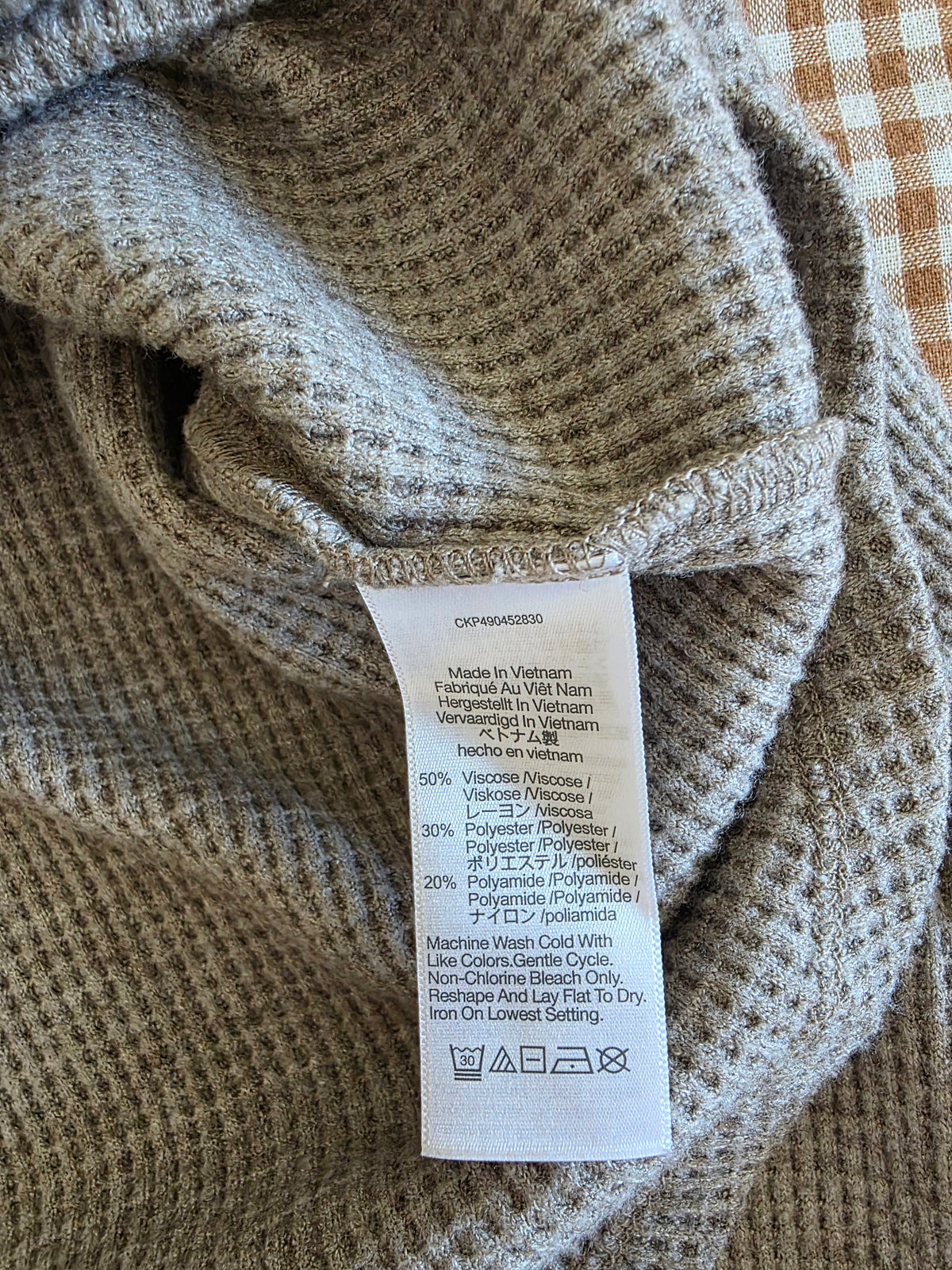 Madewell Waffle Mockneck Top (S)