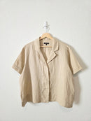 Quince Linen Boxy Shirt (L)