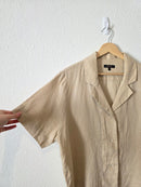 Quince Linen Boxy Shirt (L)