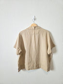 Quince Linen Boxy Shirt (L)