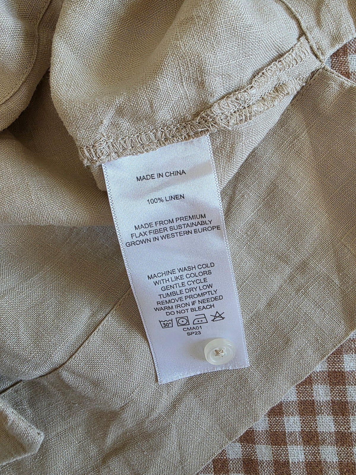 Quince Linen Boxy Shirt (L)