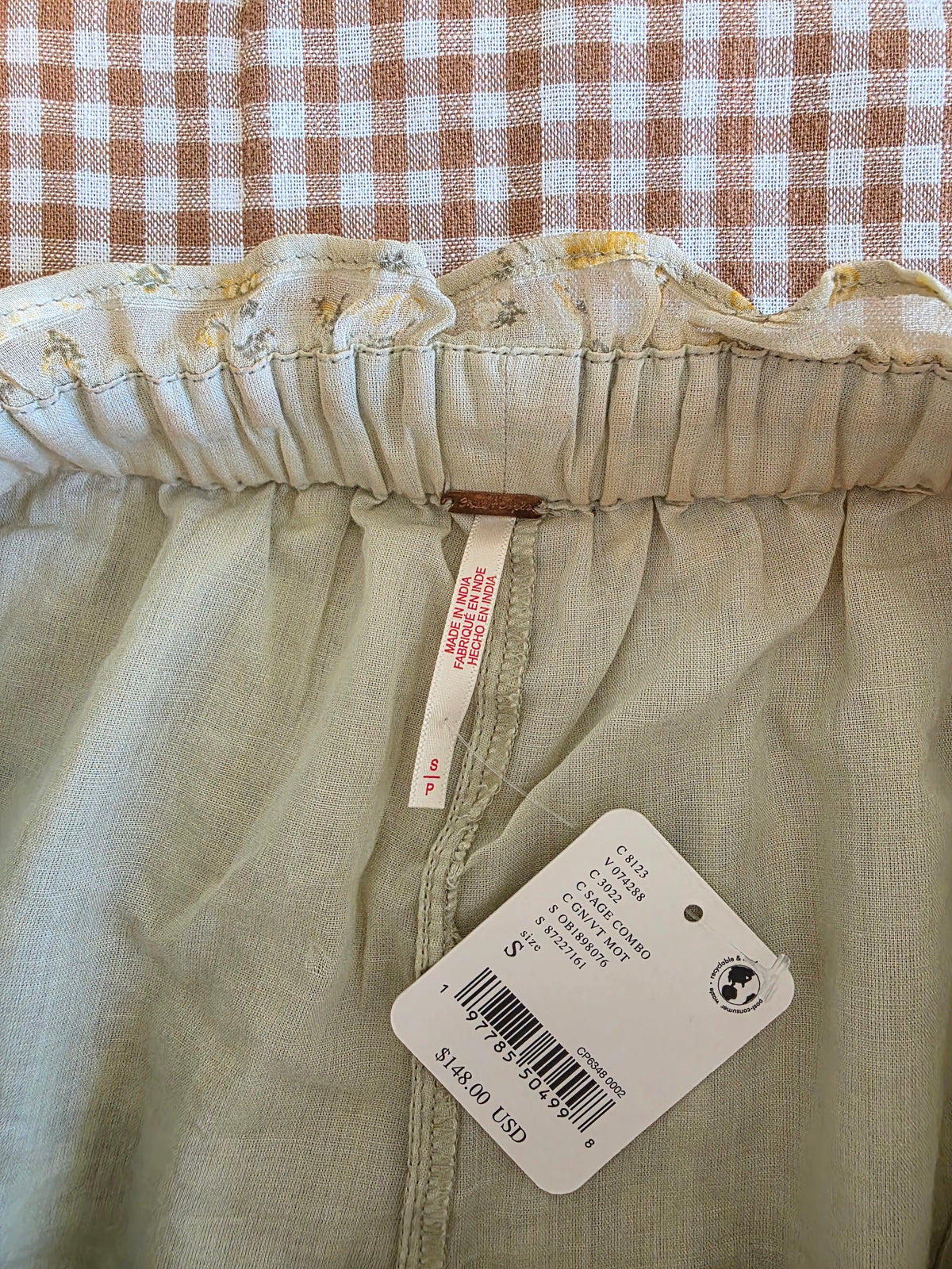 NEW Free People Floral Wide Leg Pants (S)