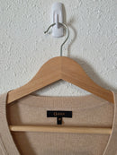 Quince Cotton Cashmere V Neck Sweater (M)