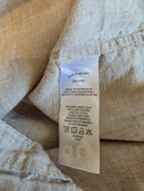 Quince Neutral Linen Button Up (L)