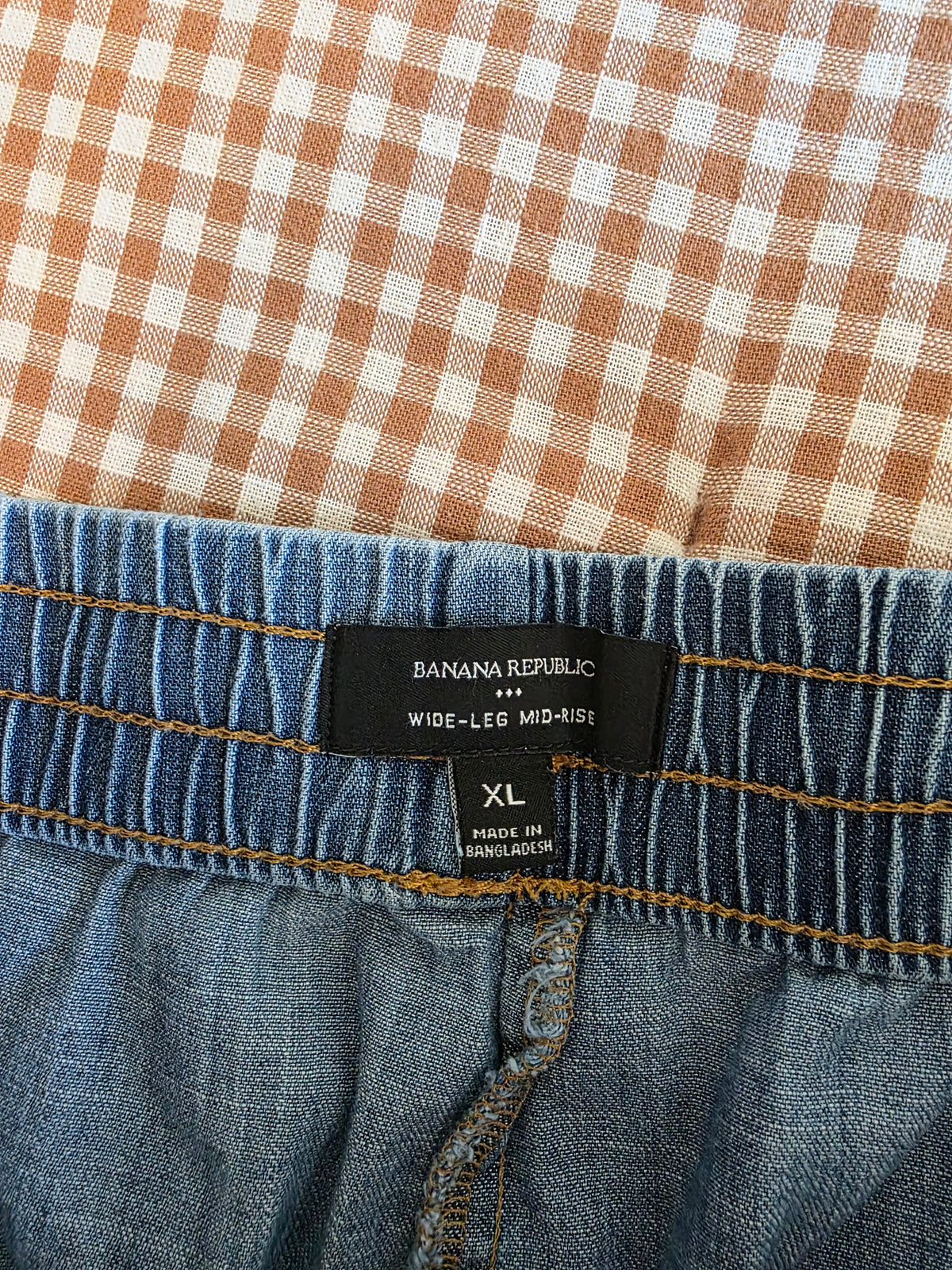 Banana Republic Wide Leg Drawstring Jeans (XL)