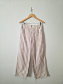Julia Amory Striped Cotton Poplin Pants (M)