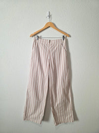 Julia Amory Striped Cotton Poplin Pants (M)