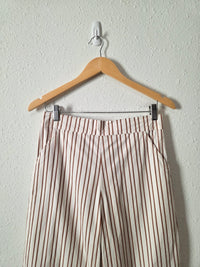 Julia Amory Striped Cotton Poplin Pants (M)