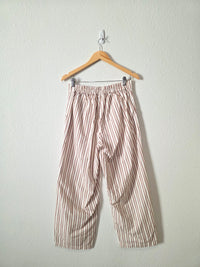 Julia Amory Striped Cotton Poplin Pants (M)
