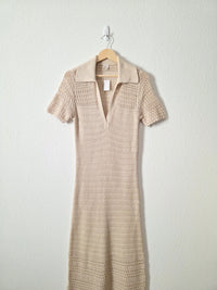 NEW Loft Beach Crochet Maxi Dress (M)