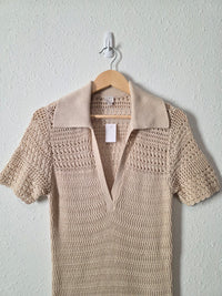 NEW Loft Beach Crochet Maxi Dress (M)