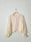 Aaron & Amber Textured Cotton Sweater (S)