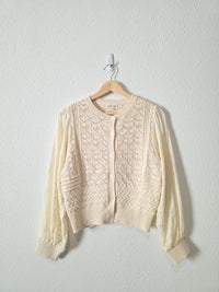 Aaron & Amber Textured Cotton Sweater (S)
