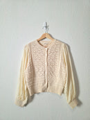 Aaron & Amber Textured Cotton Sweater (S)
