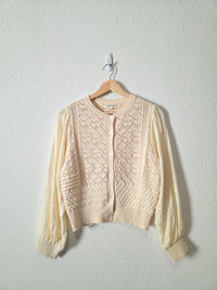 Aaron & Amber Textured Cotton Sweater (S)