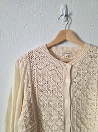Aaron & Amber Textured Cotton Sweater (S)
