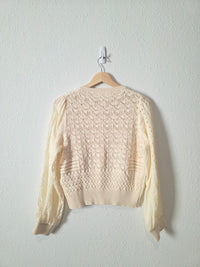 Aaron & Amber Textured Cotton Sweater (S)
