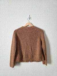 Shaker Stitch Button Front Sweater (SP)