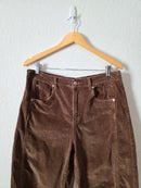 Aaron & Amber Brown Corduroy Barrel Jeans (L)