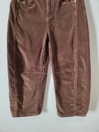 Aaron & Amber Brown Corduroy Barrel Jeans (L)